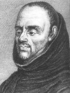 Engraved portrait of Charles Plumier in a friar’s habit.